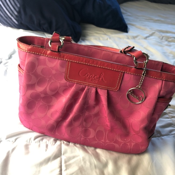 AUTHENTIC Coach Pink Handbag Purse